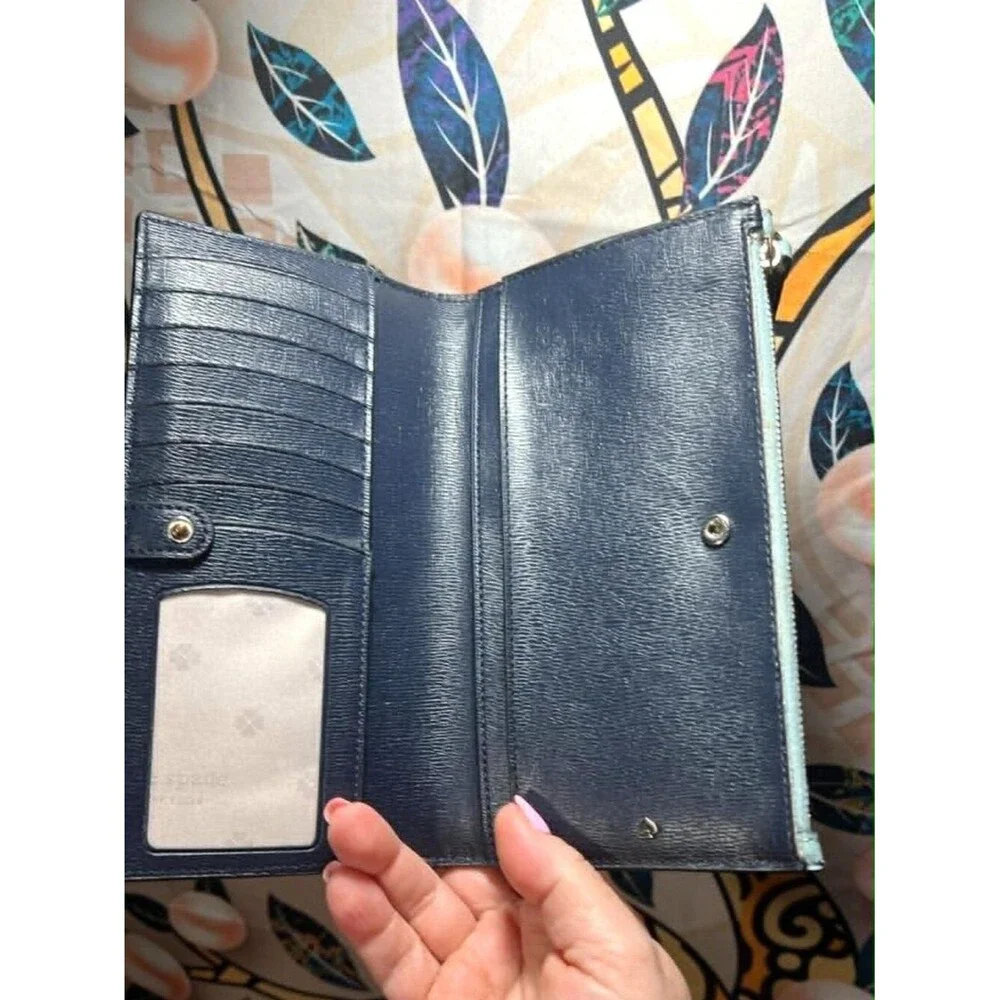 Kate Spade Spencer Continental Leather Wallet  Saffiano Leather  Great Condition